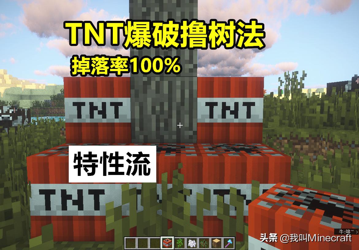 我的世界创造模式如何撸树,我的世界测试版快速砍树的方法