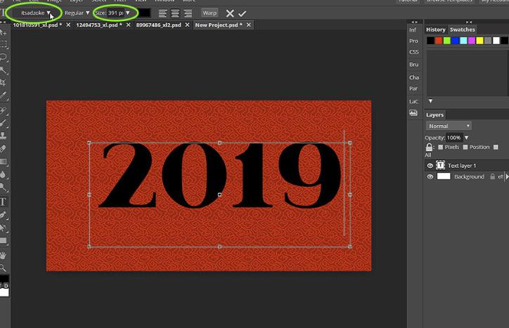 2019年新年贺卡图片,新的一年的新年贺卡