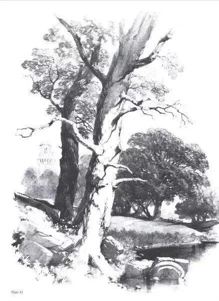 风景速写1000例临摹图高清,炭笔速写风景初学者图片教程