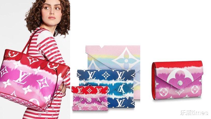 lv夏季扎染限定包,lv夏季新款蓝色扎染