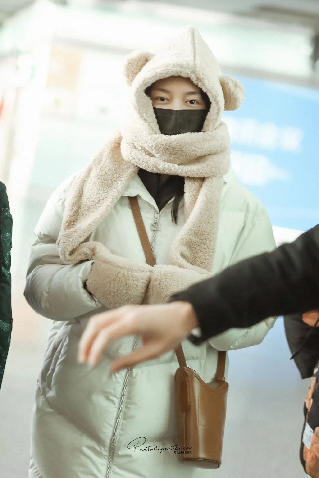 秋冬韩版小熊保暖帽,超级暖和可爱的小熊帽