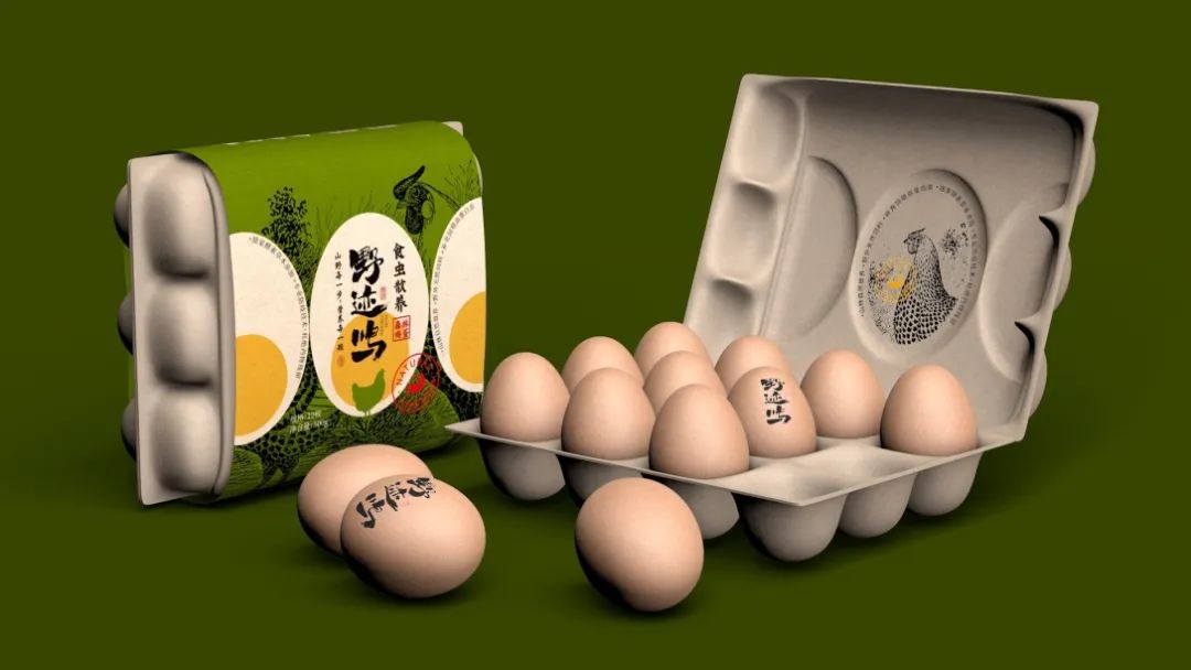 鸡蛋包装盒设计图解,鸡蛋包装整体美观