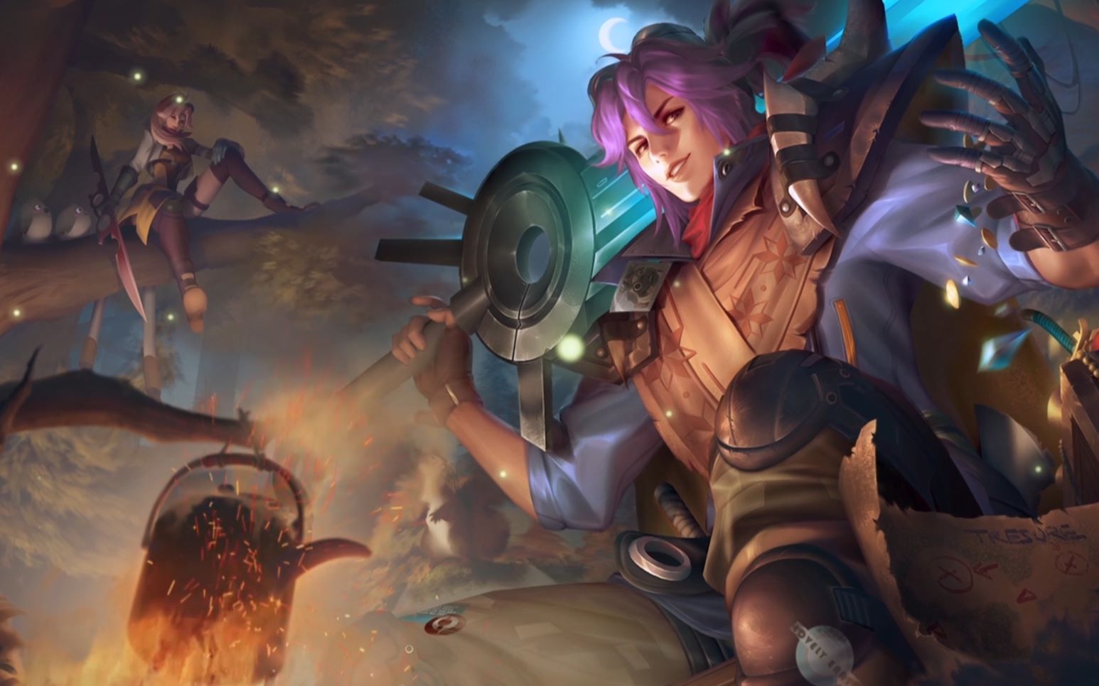 刘邦夺宝奇兵皮肤特效,刘邦新皮肤夺宝奇兵