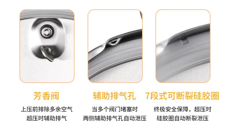 德国两用加厚高压锅家用,德国原装进口高压锅6l