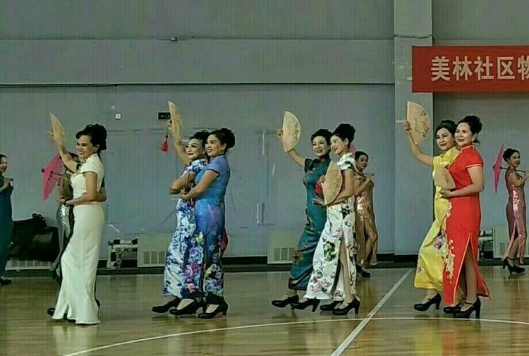 百合艺术团舞蹈视频,百合镇舞蹈队表演视频