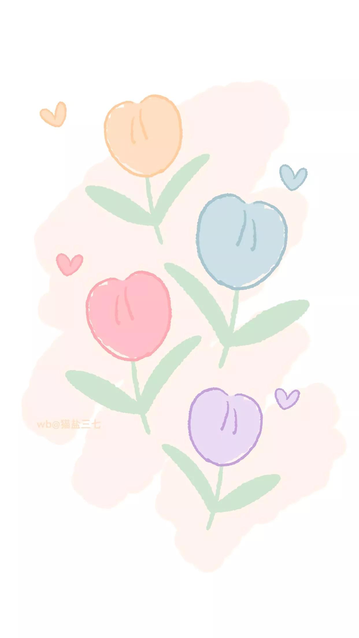 水果手绘小清新壁纸,女生壁纸小清新手绘