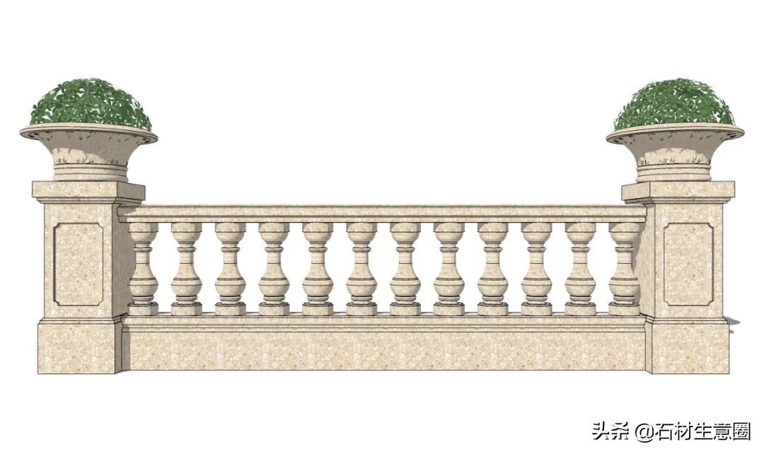 石材栏杆高档,天然石材栏杆样式