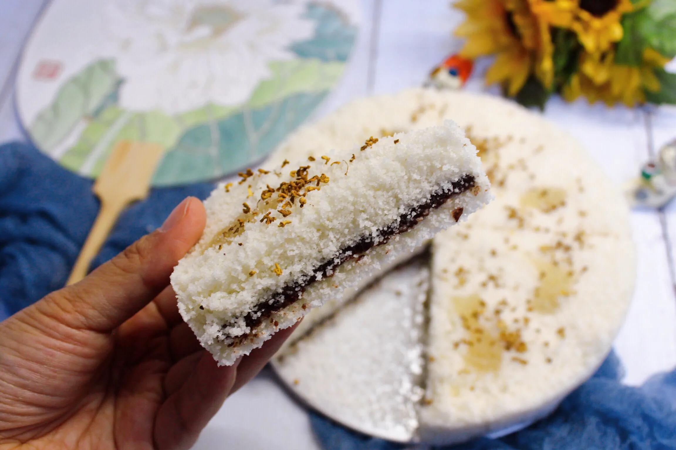 桂花糯米米糕,唇齿留香儿时味道红糖桂花米糕