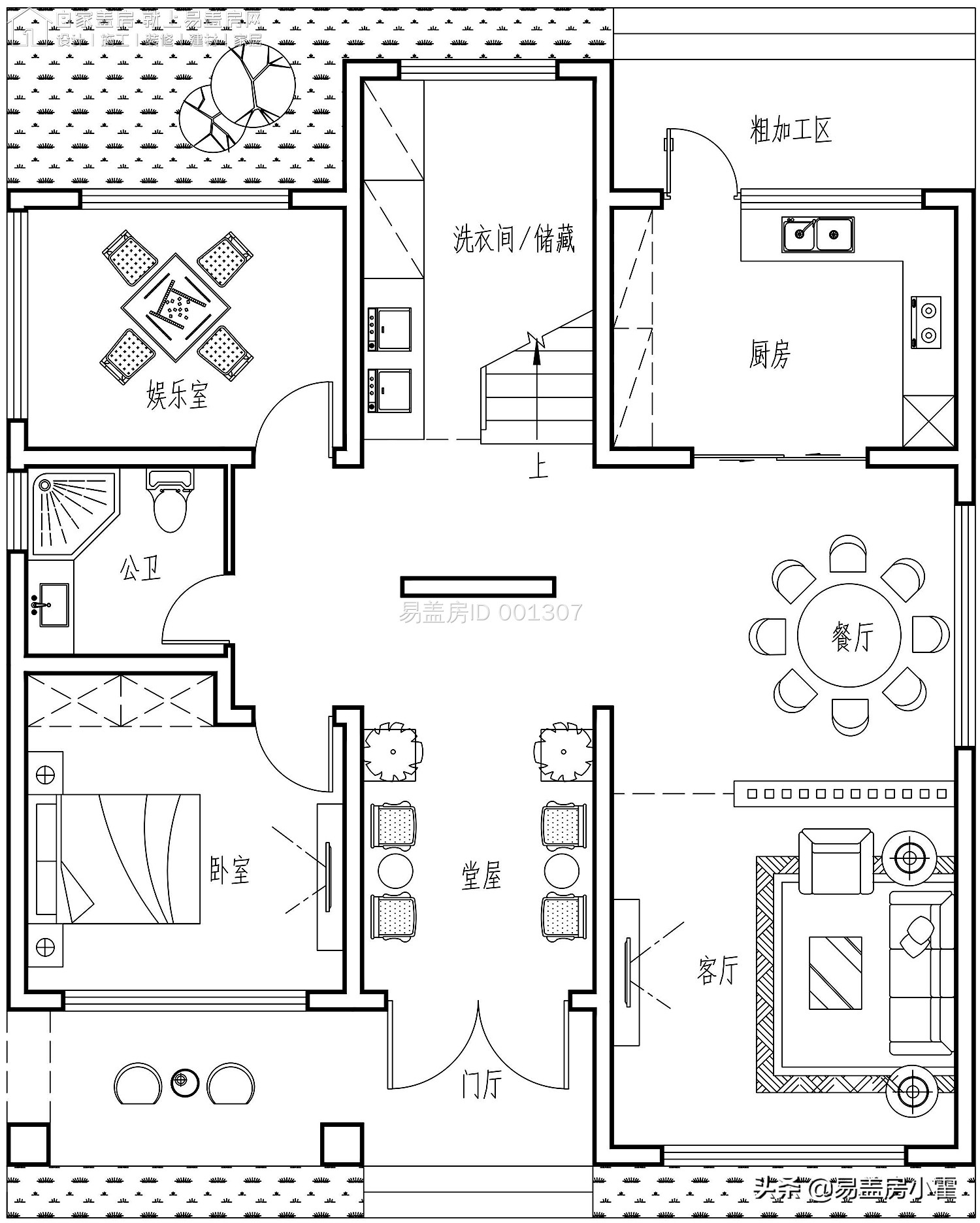 农村自建房2层欧式别墅设计,面宽10米欧式风格二层小别墅