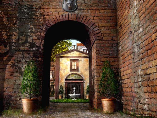 精美壁纸二次元风景油画,壁纸可爱油画质感风景