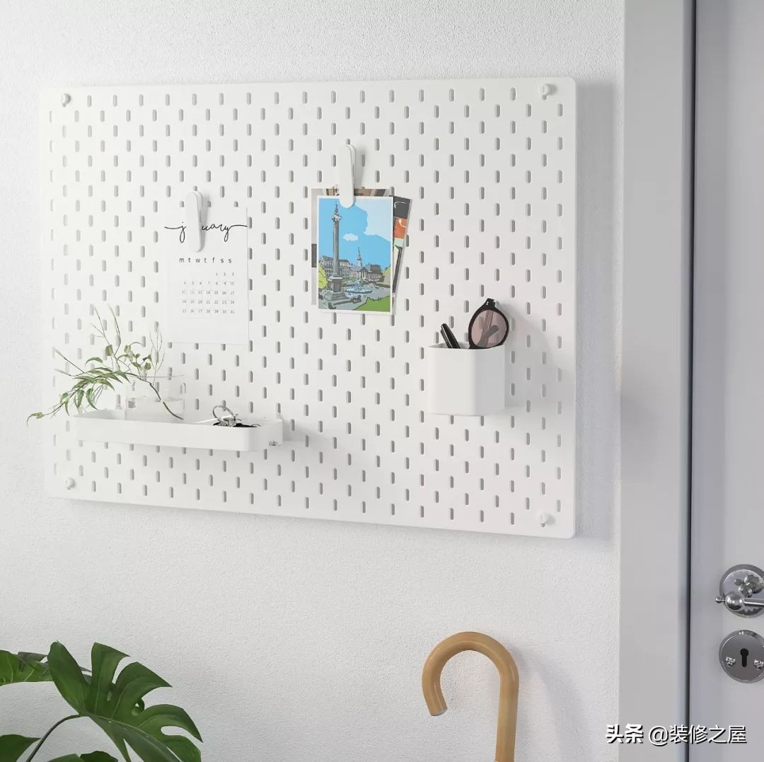 网红洞洞板墙面收纳板,创意实木洞洞板