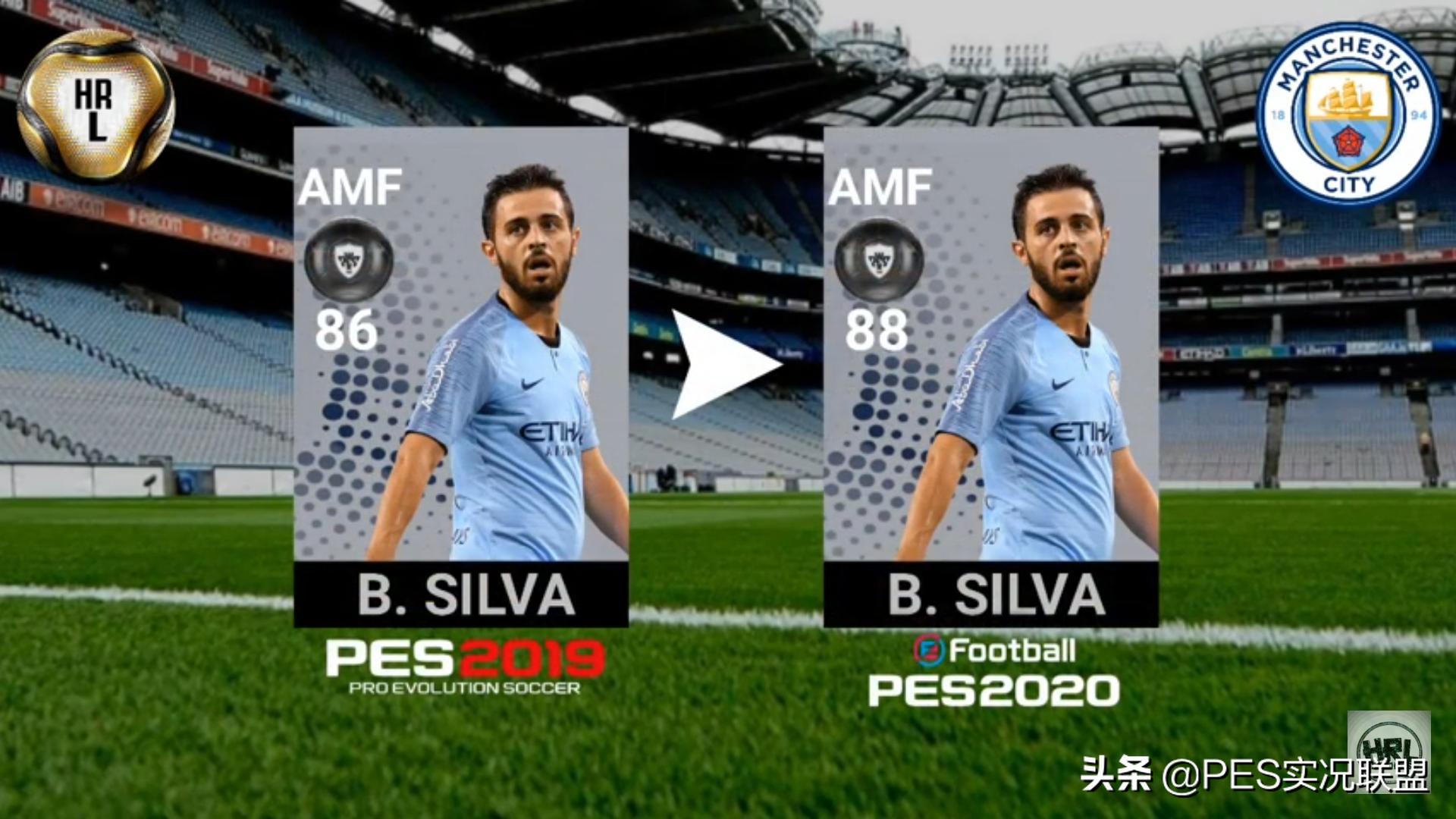 「实况联盟」2人升黑！曼城球员下赛季能力值权威预测