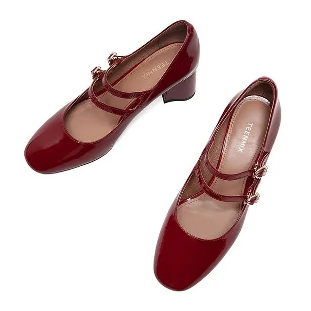 玛丽珍鞋子女网红爆款,超提气质玛丽珍鞋