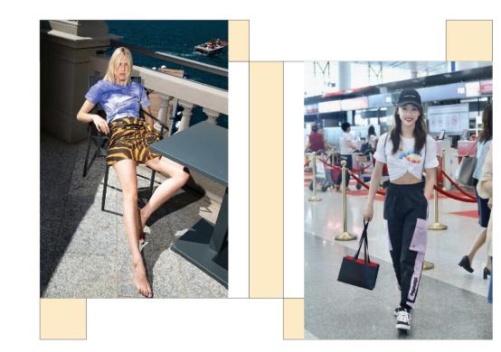 宽松t恤怎么塞衣角复古穿搭,韩版百搭t恤衣角打结神器收腰