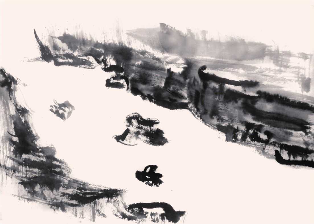 山水画教程水彩风景简单,山水画画水教学视频