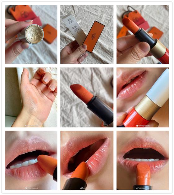 爱马仕口红试色40,爱马仕口红哪个颜色最好看