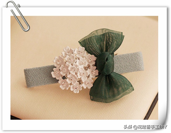 布艺发饰三层蝴蝶结发夹鸭嘴夹,手工制作蝴蝶结发饰教程