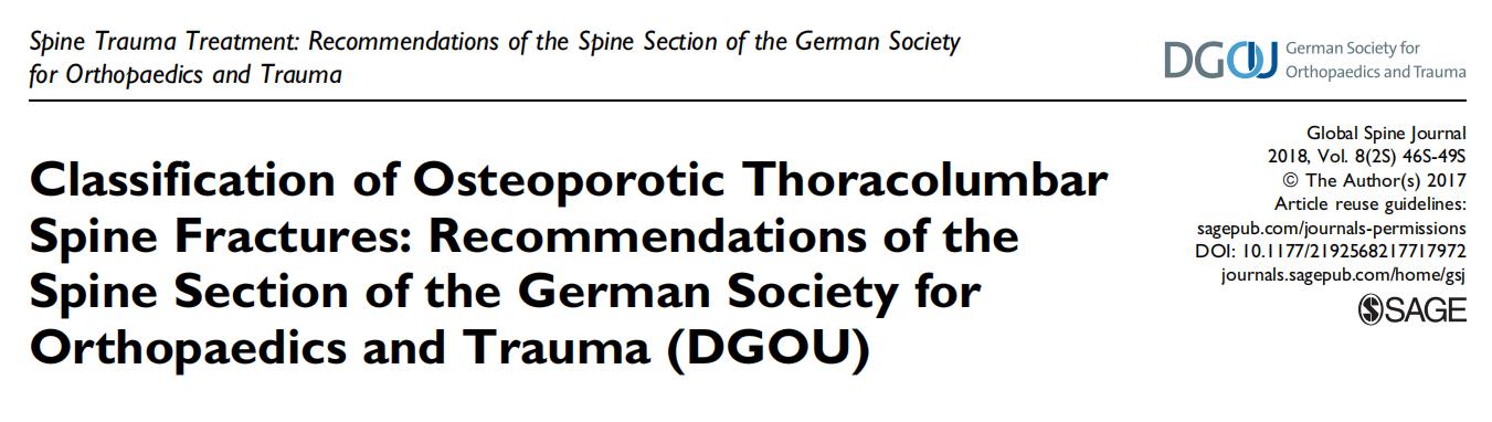 骨质疏松椎体压缩性骨折治疗指南,德国骨科骨质疏松骨折