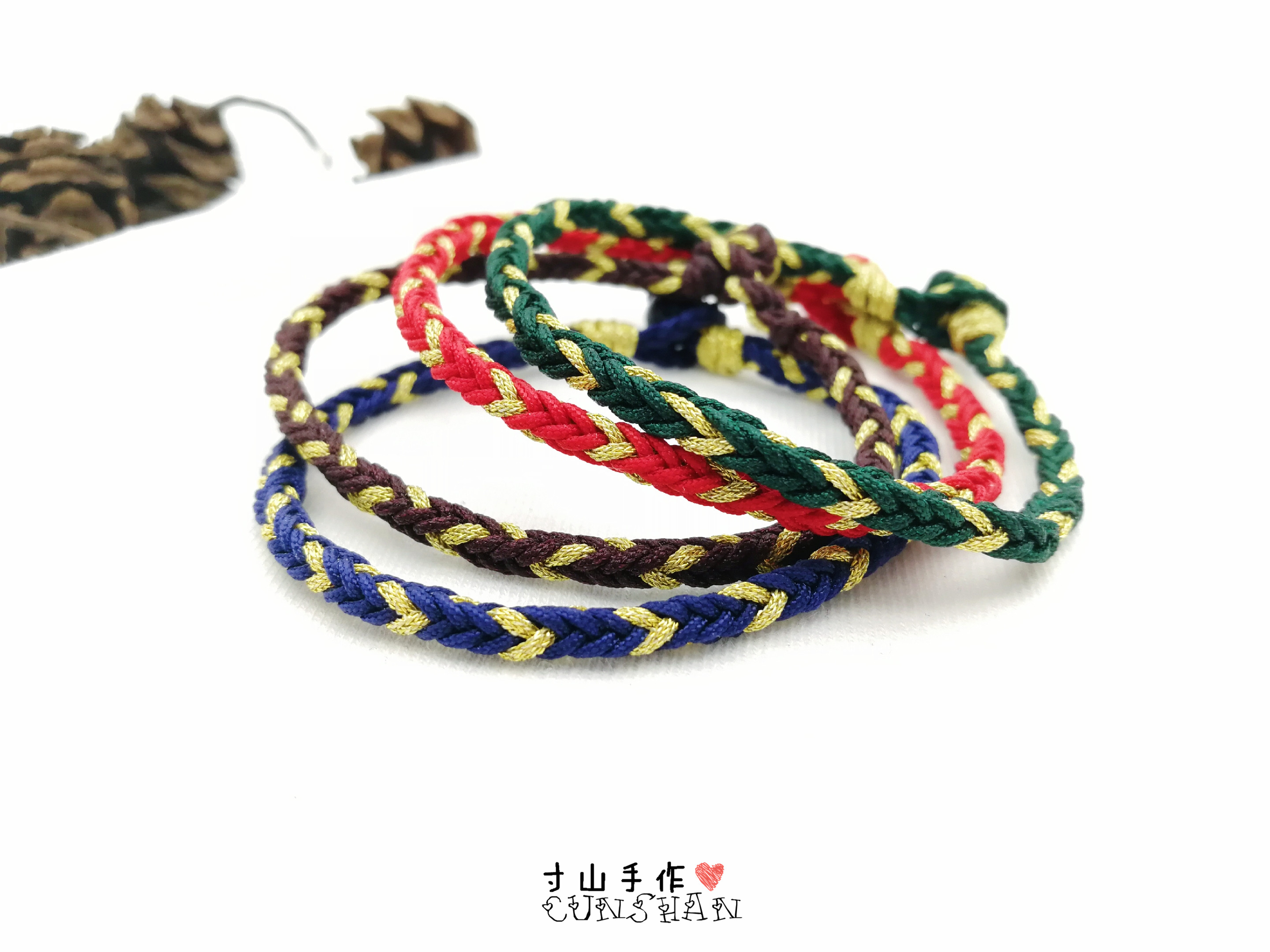 文玩手串的绳结怎么系,文玩手串绳子十字结打结方法