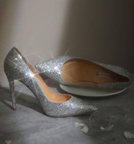 婚鞋施华洛世奇水晶,施华洛世奇鞋子