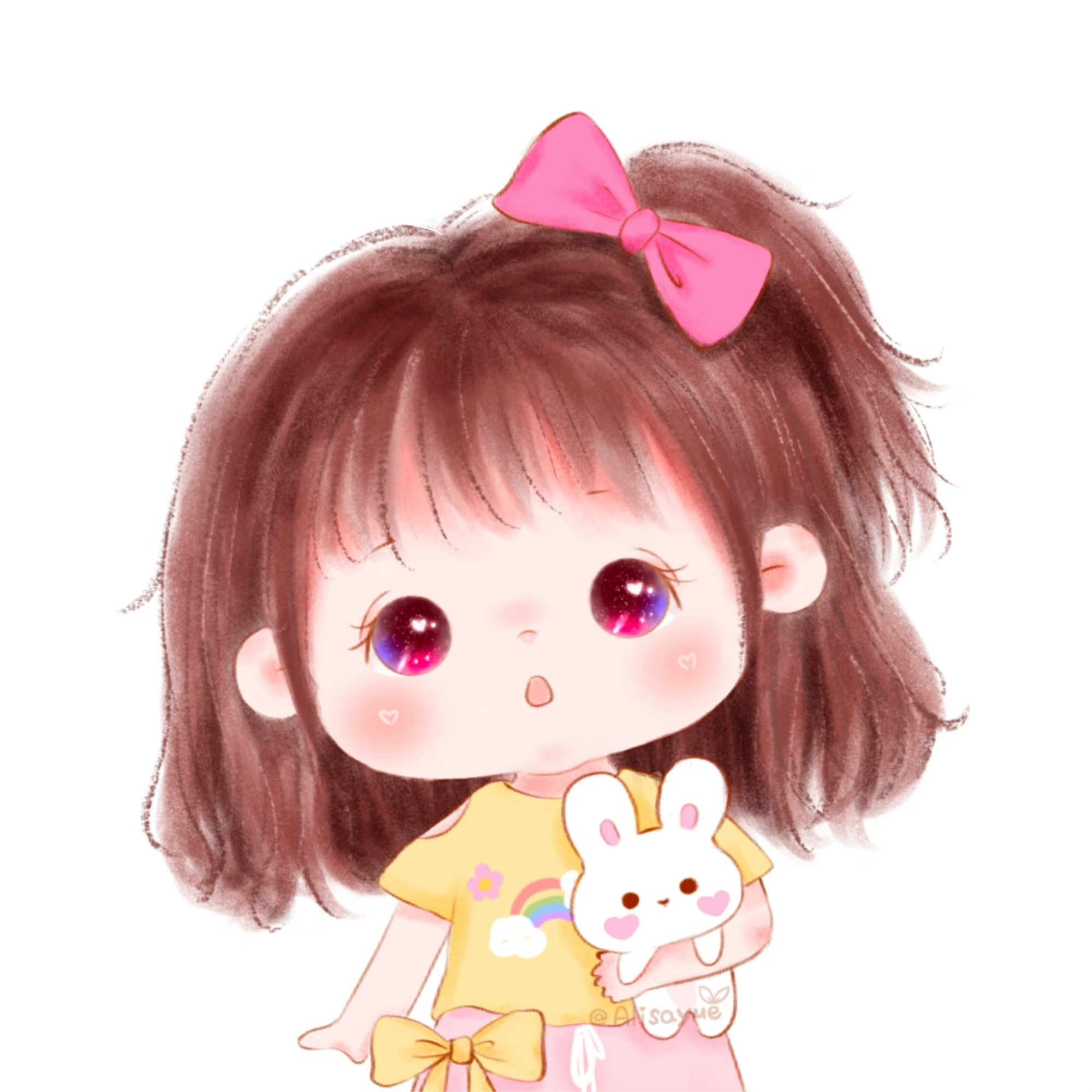 萌娃头像女生可爱萌图卡通,开心萌娃头像大全可爱高清