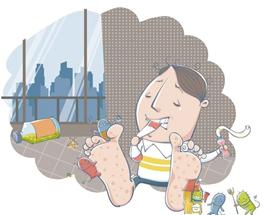 脚丫夏天出汗怎么办,夏天来了脚出汗怎么办