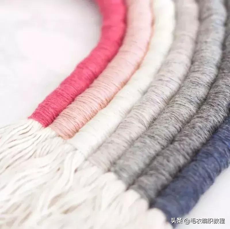 简单易做的挂毯,自制彩虹挂毯