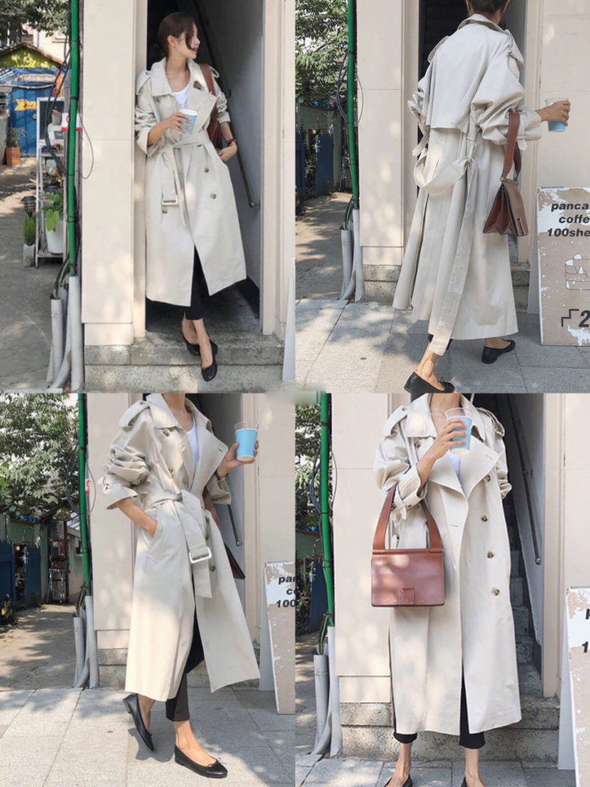 女士风衣春秋长款风衣,好看又不贵的中性风衣推荐