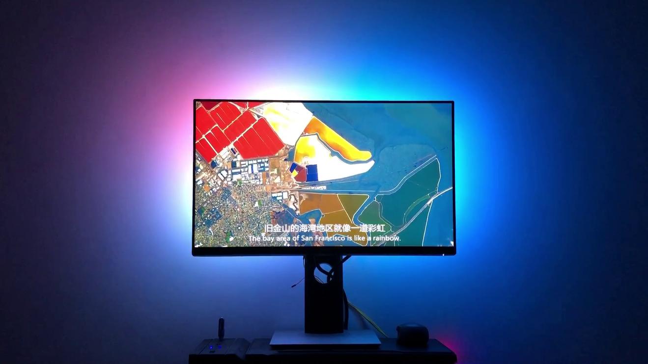 飞利浦流光溢彩显示器,制作电脑显示屏的原理