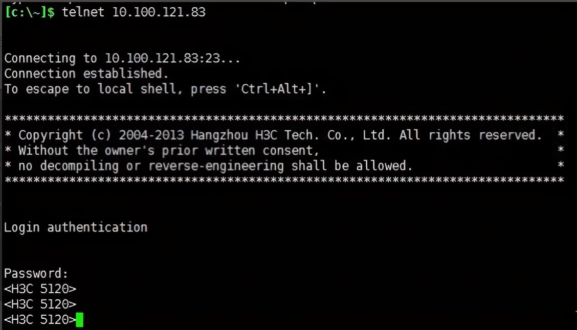 h3c实现telnet远程登录的步骤,h3c远程登录用ssh还是telnet