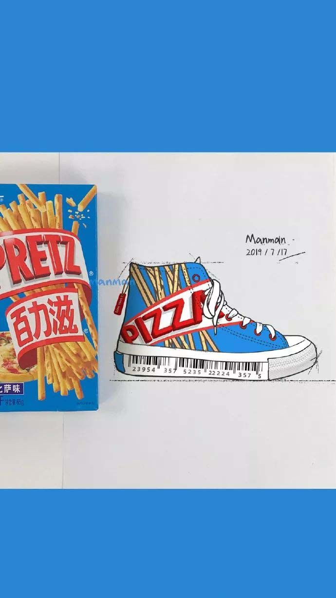 旺旺、乐事、奥利奥出高帮鞋了？这个灵魂画师帮你实现了,上）