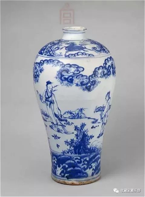 中国元明青花瓷器图鉴,明晚期青花瓷器图片