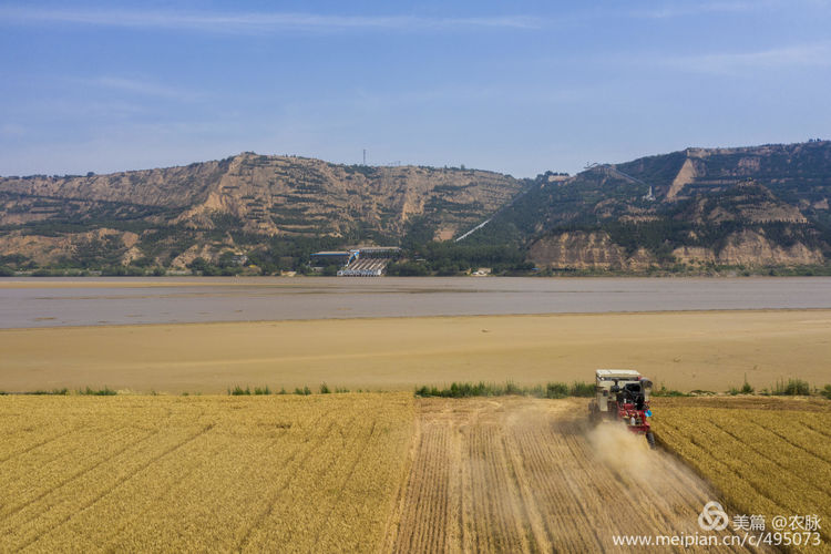 豫西老家放飞机,空中看黄河美景
