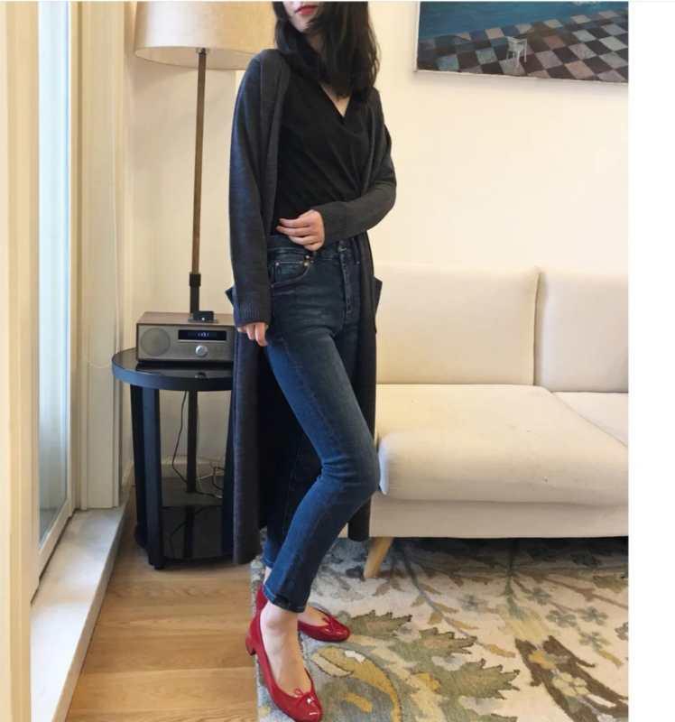 轻文艺风穿搭芭蕾舞鞋,今年流行的增高小白鞋