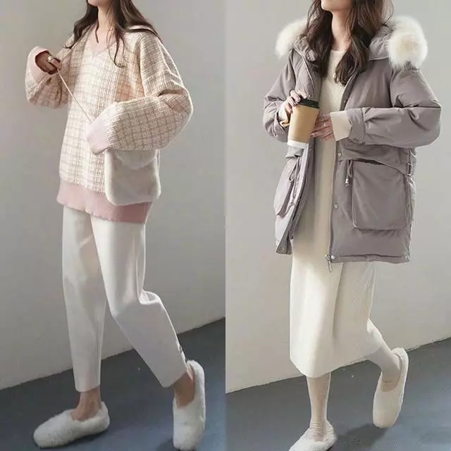 韩系冬季甜美气质穿搭,搭配参考韩系十足的温暖冬季穿搭