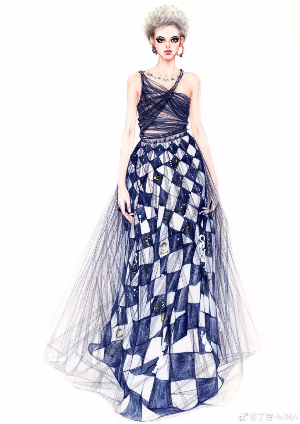 怎么用马克笔和彩铅画四大美人,马克笔与彩铅结合画法