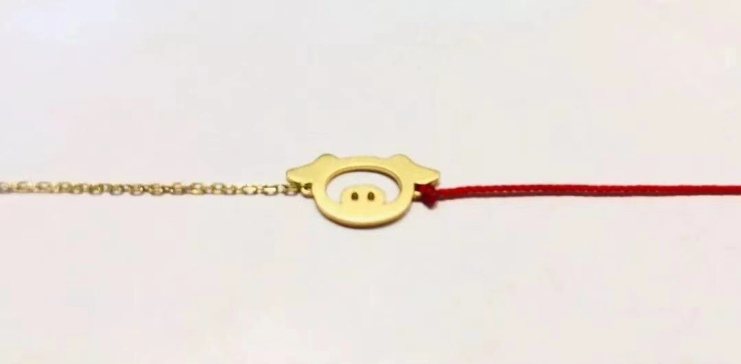 东大门猪年转运红绳手链,猪年红绳手链