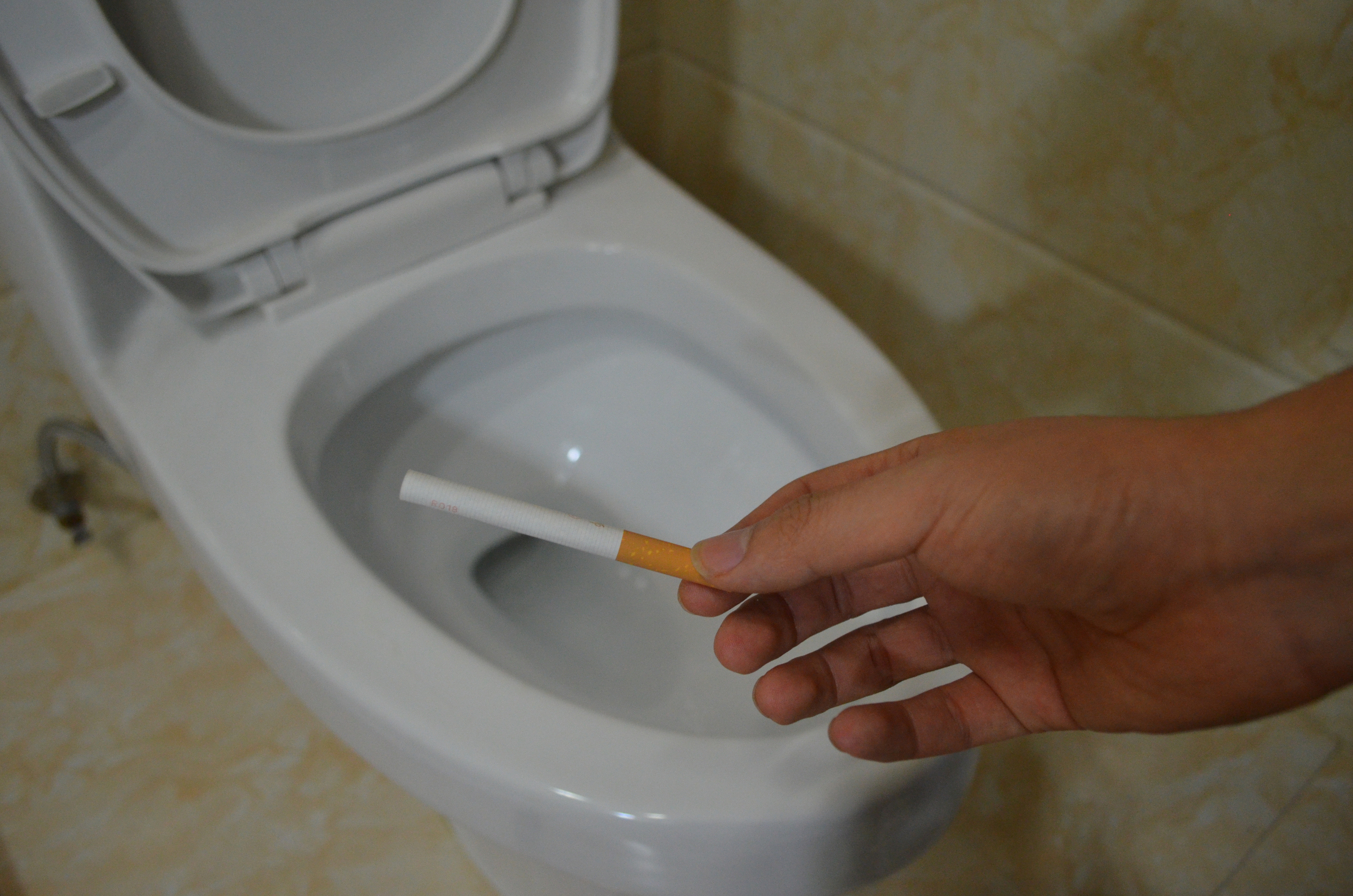 不管马桶有多臭，只需一根香烟，马桶异味自动清除，看完涨知识了