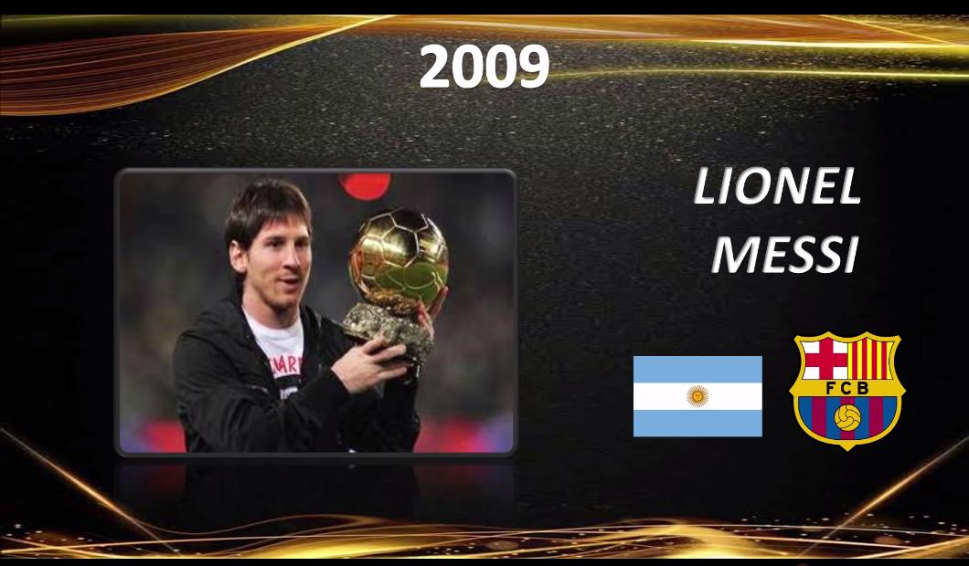 2020年足球金球奖,金球奖历届得主2008到2019