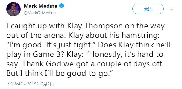 两悍将带伤请命出战G3！承认吧，勇士征服联盟的方式，不仅是实力