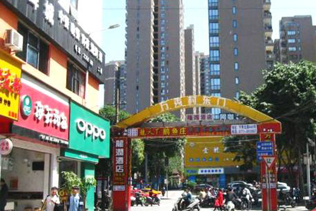 南宁市万秀村四队,四个门组成的大门