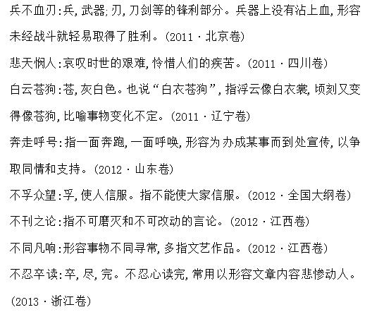 高考成语积累及解释大全100个,高考加油成语四字成语