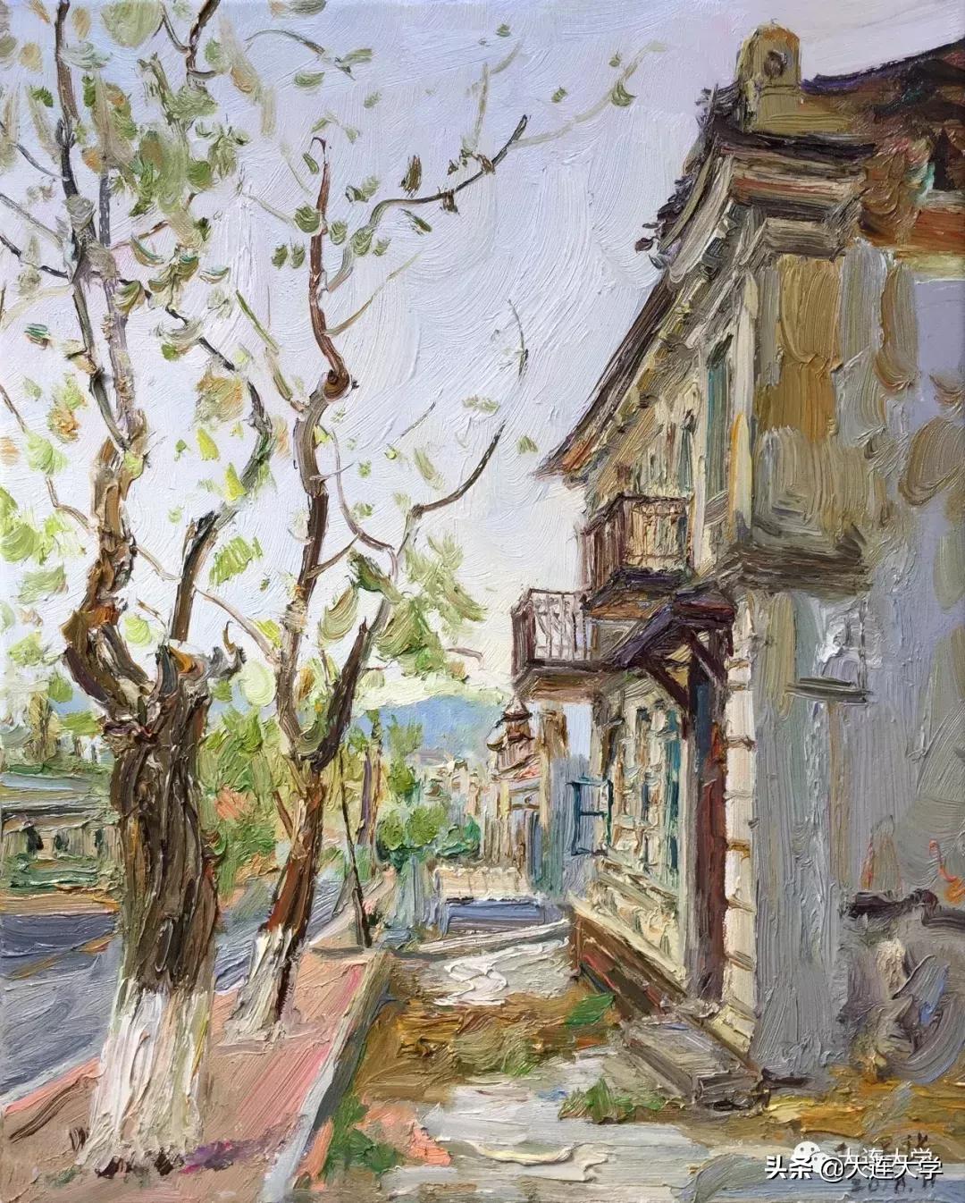 简单又好看的大连画,美丽大连我的家绘画