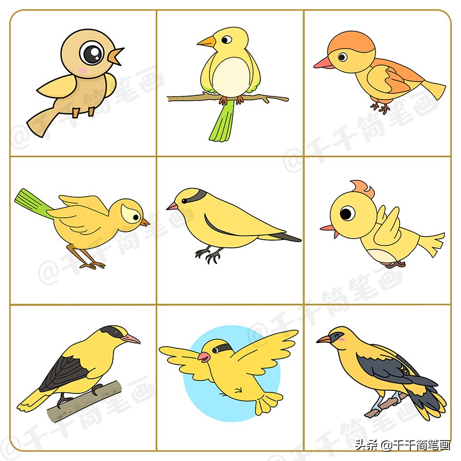 6-12岁儿童绘画简笔画小动物,用123456画小动物的简笔画