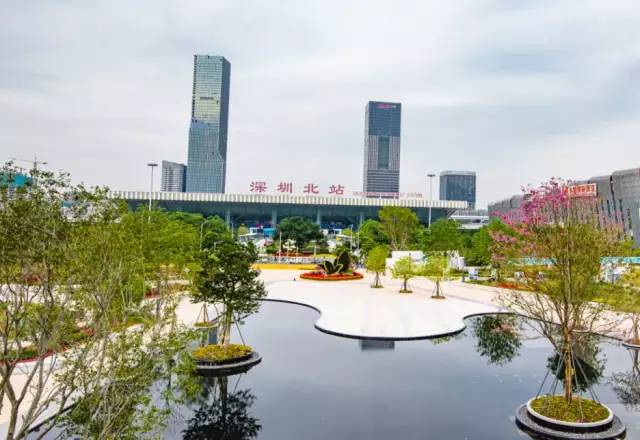 深圳北站中心公园现状,深圳北站旅游公园