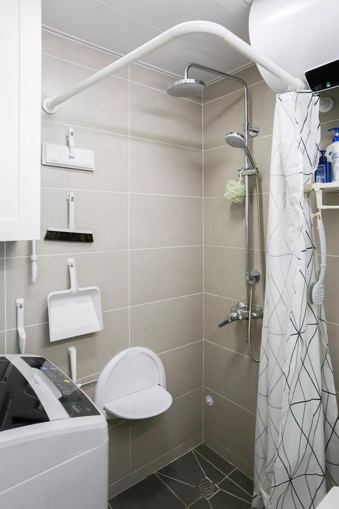 最简易的干湿分离淋浴间,淋浴区干湿分离