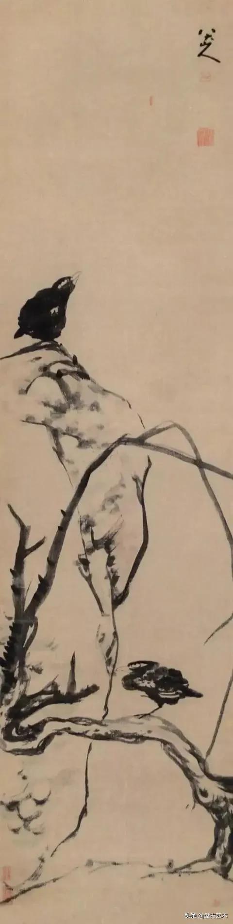 画出艺术家人生大寂寞的国画艺术作品——盘古油画艺术