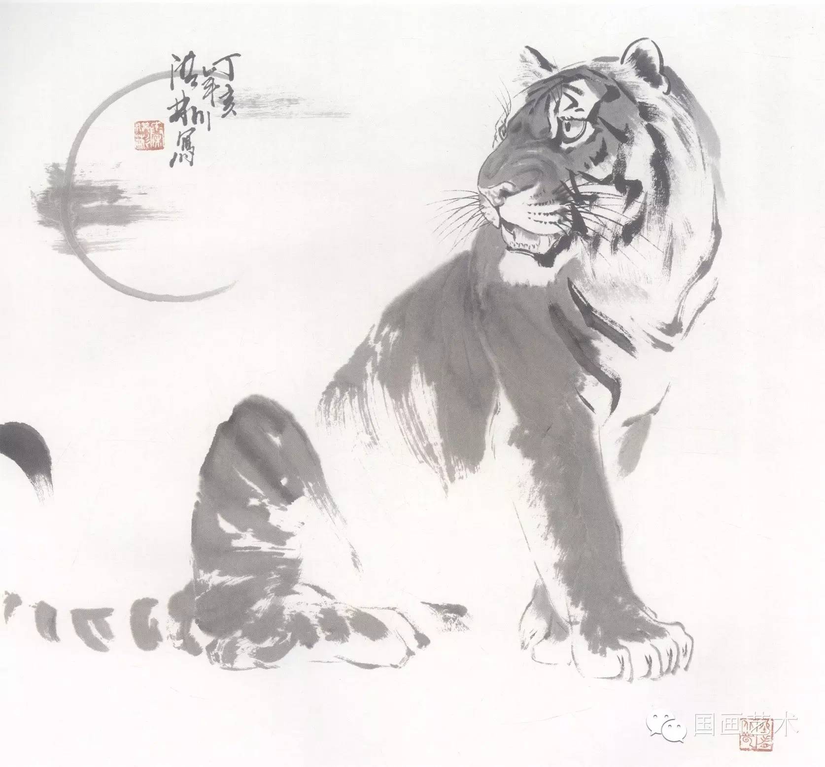 写意画虎教程,写意虎的十种方法