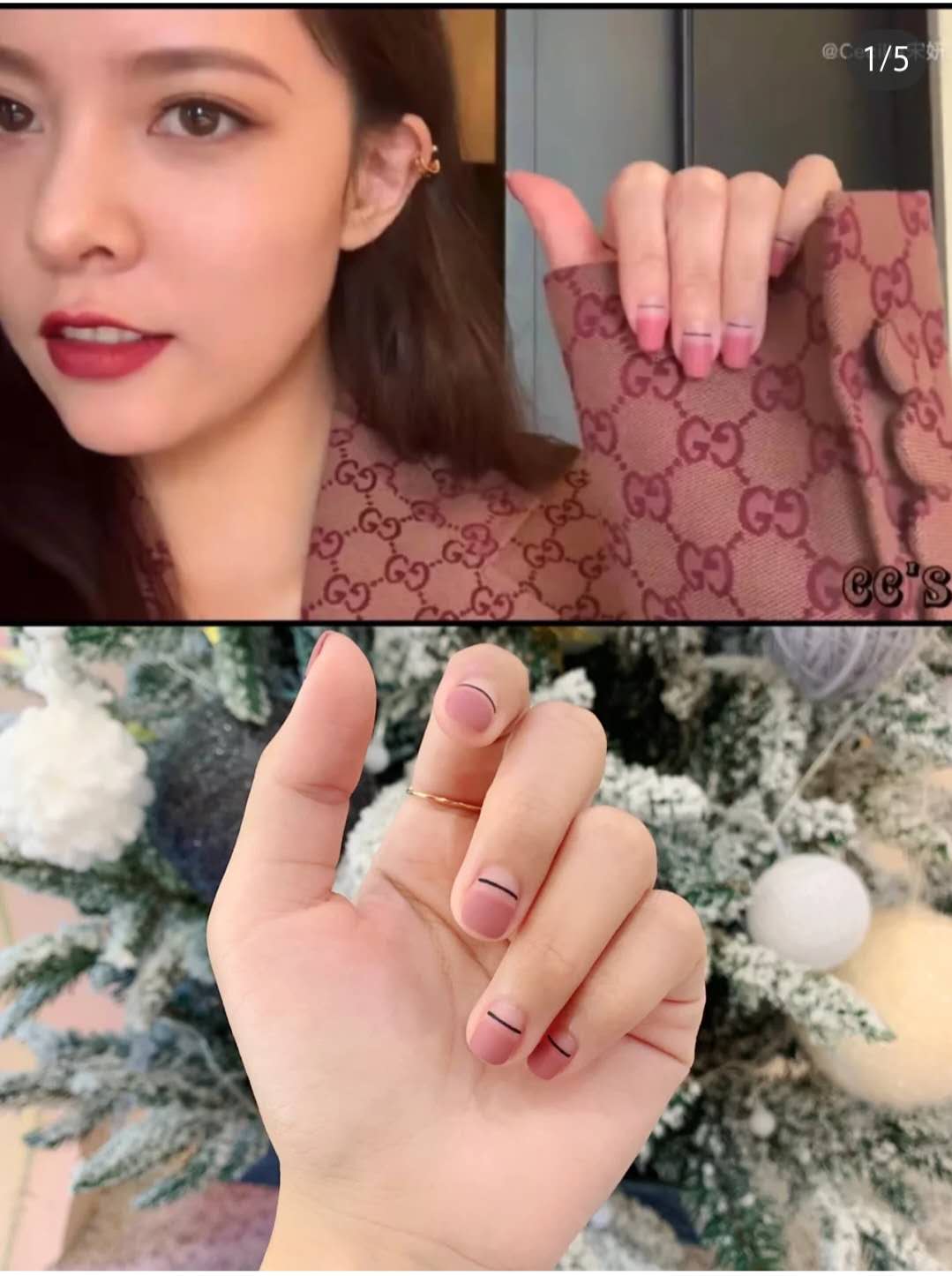 还记得这款泫雅风美甲吗,泫雅花朵美甲图片大全