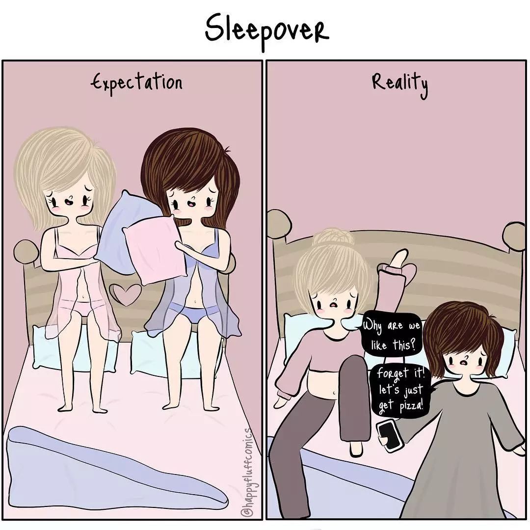 日常女性插画,女性插画生活日常